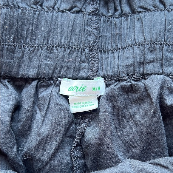 NWOT Aerie Black Tiered Ruffle Mini Skirt - Picture 2 of 4